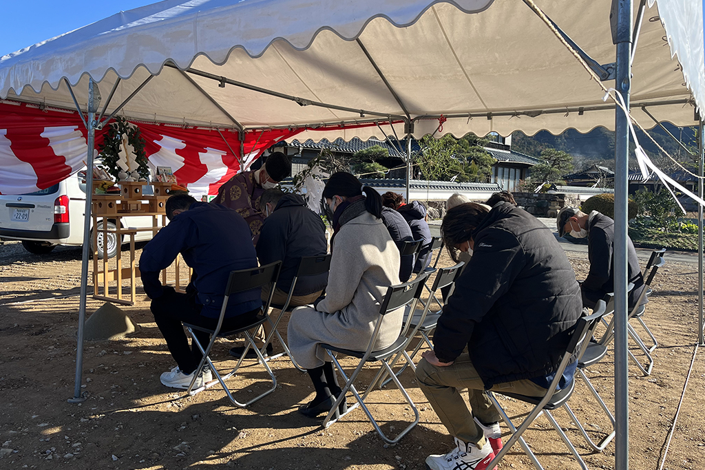 神崎郡の木の家　地鎮祭