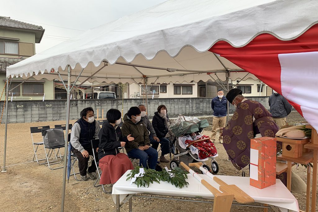 神崎郡の木の家　地鎮祭