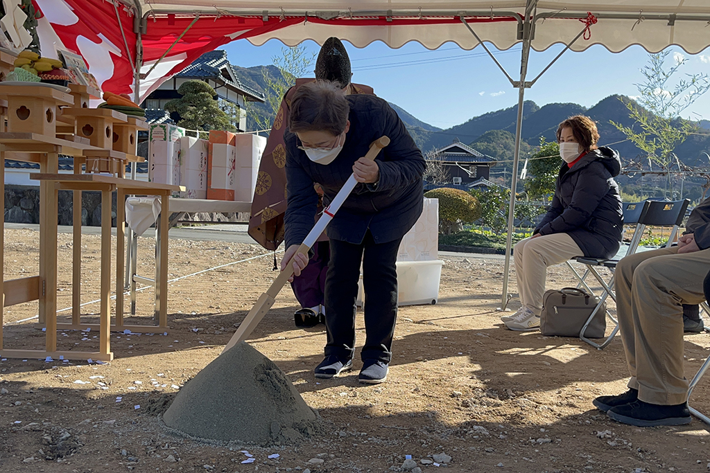 神崎郡の木の家　地鎮祭