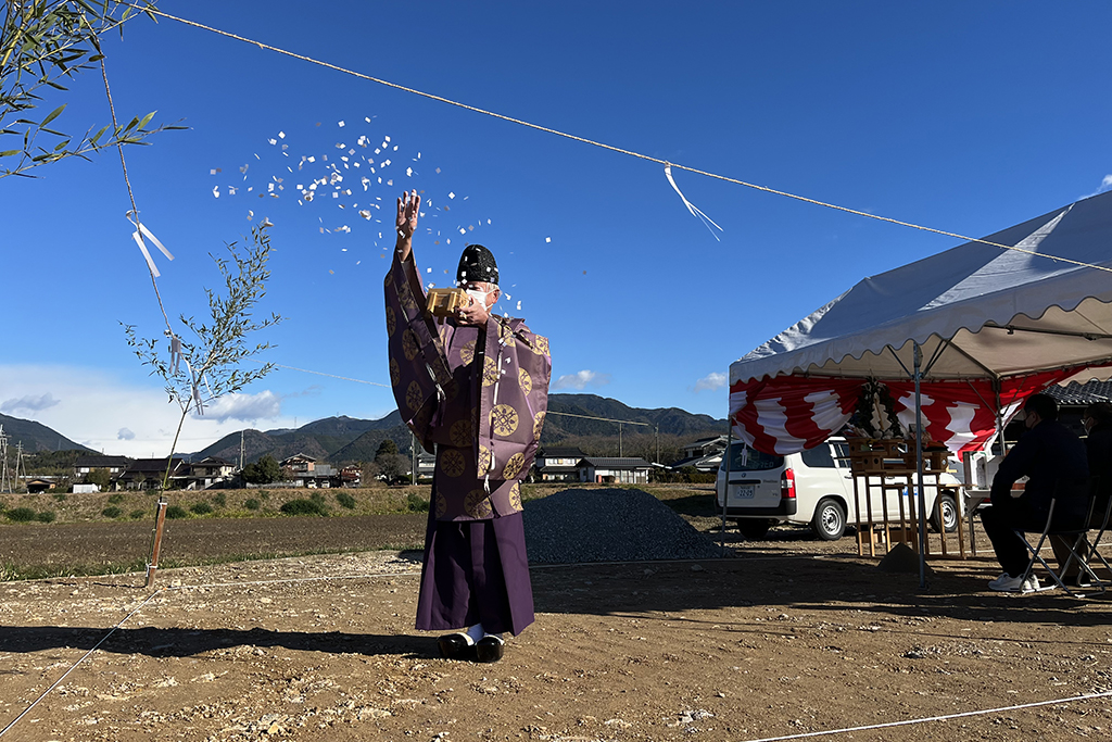 神崎郡の木の家　地鎮祭