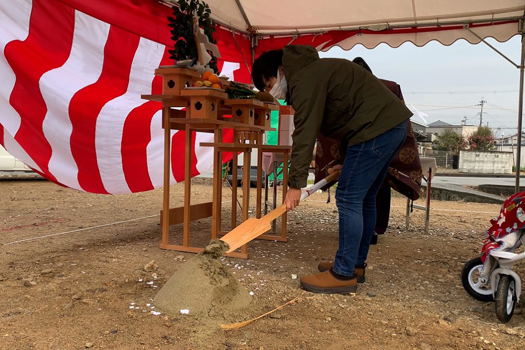 神崎郡の木の家　地鎮祭