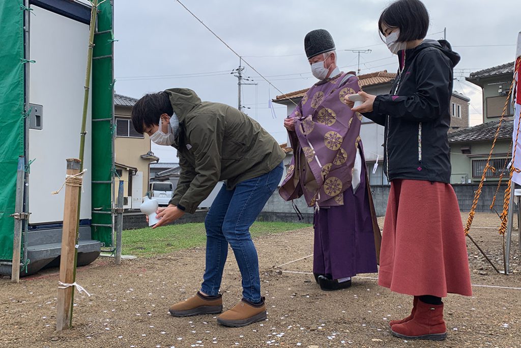 神崎郡の木の家　地鎮祭