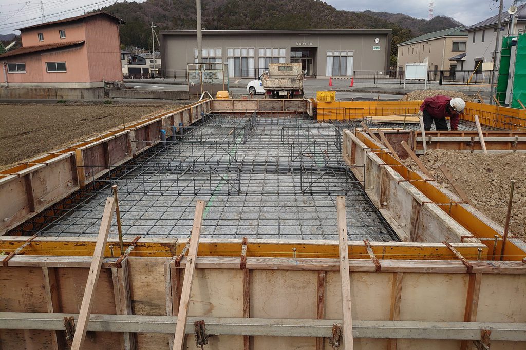 神崎郡の木の家　基礎型枠