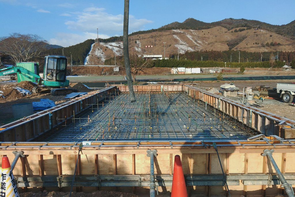 神崎郡の木の家　基礎型枠