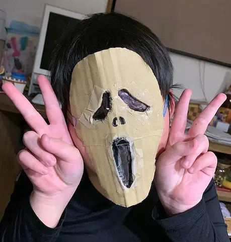 珍お面ハンドメイド(目玉風)