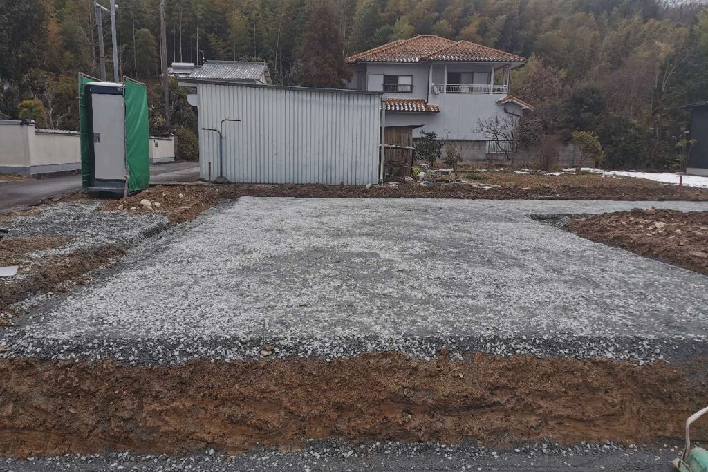 姫路市の木の家　基礎地業