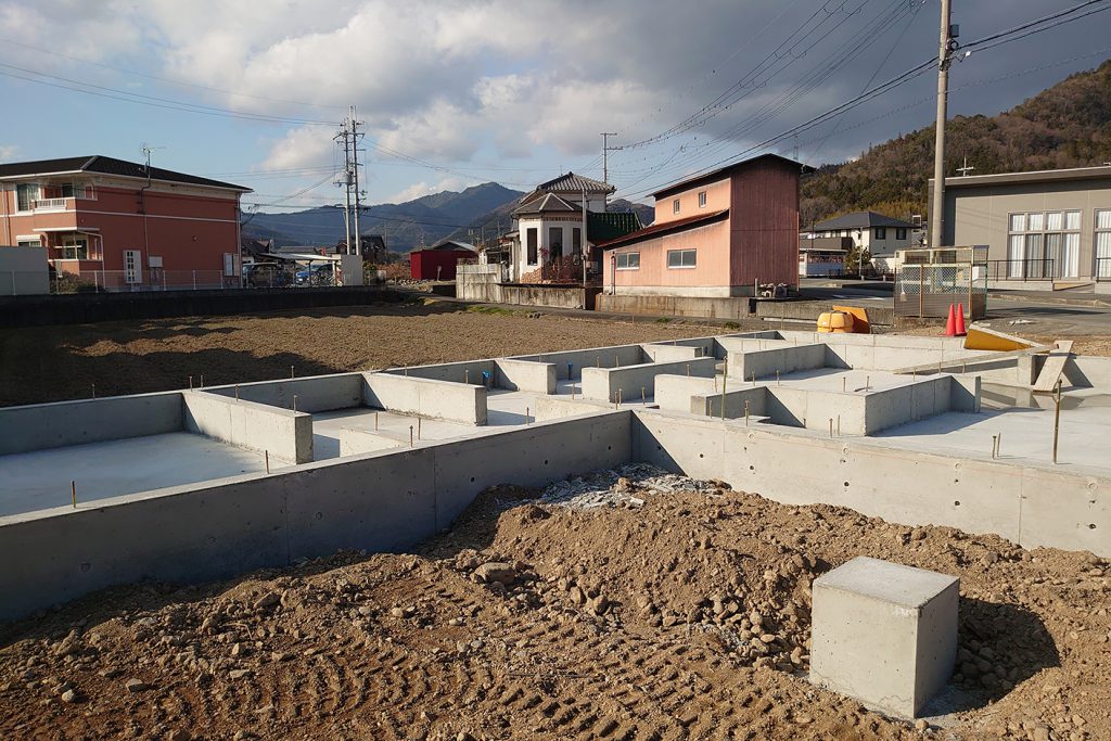 神崎郡の木の家　基礎工事