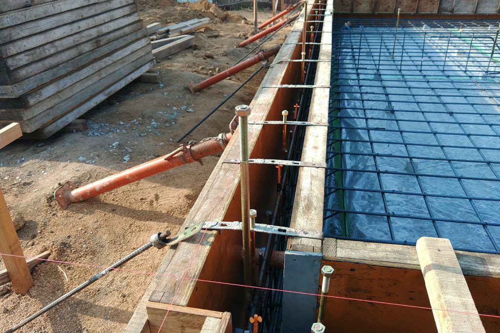 淡路市の木の家 基礎工事