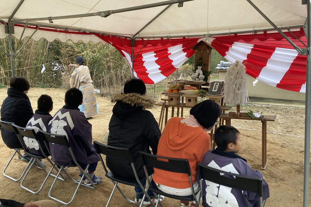 淡路市の木の家 地鎮祭