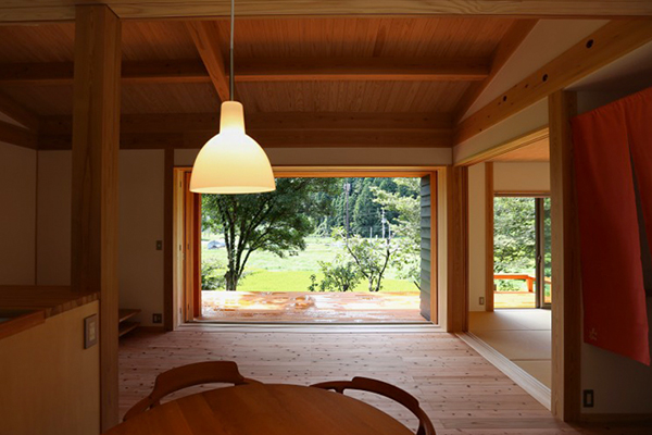 神崎郡の木の家 内観イメージ