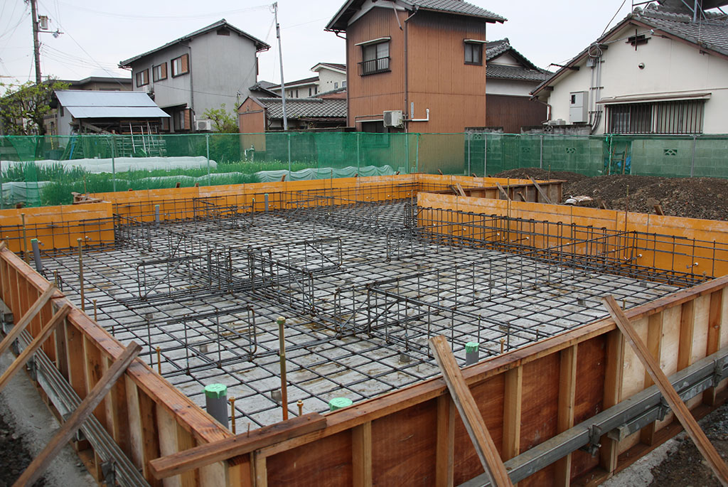 姫路市の木の家　基礎工事