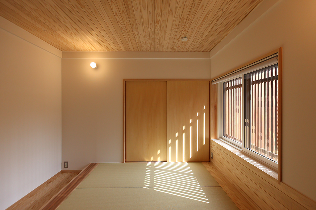 相生市の木の家 寝室