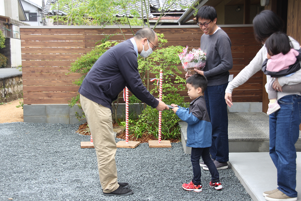 相生市の木の家　引渡式