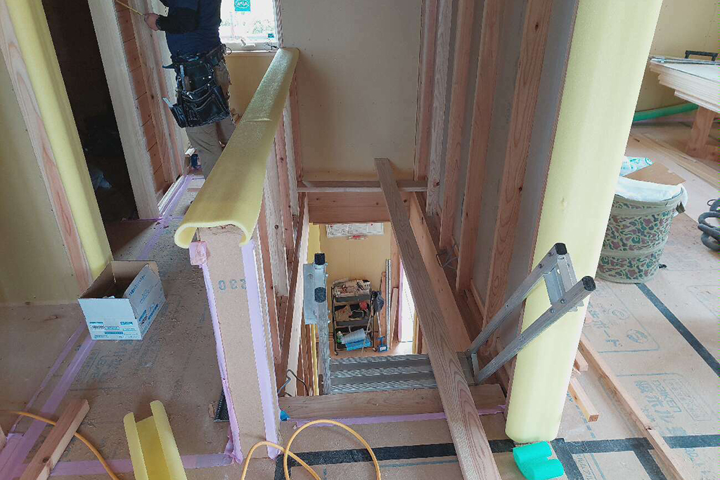 淡路市の木の家 大工工事