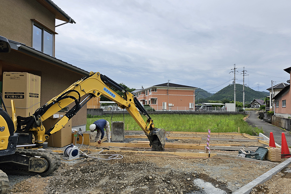 神崎郡の木の家　外構工事