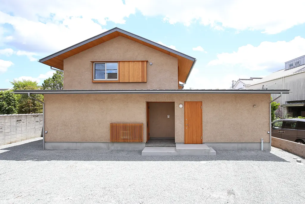 『城下町の連屋根』姫路市の木の家 外観