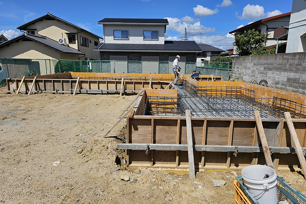 神戸市の木の家　基礎配筋検査