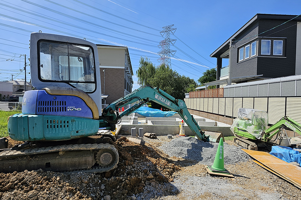 姫路市の木の家　基礎工事