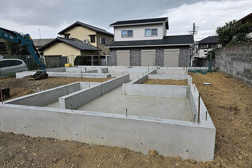 神戸市の木の家　基礎工事