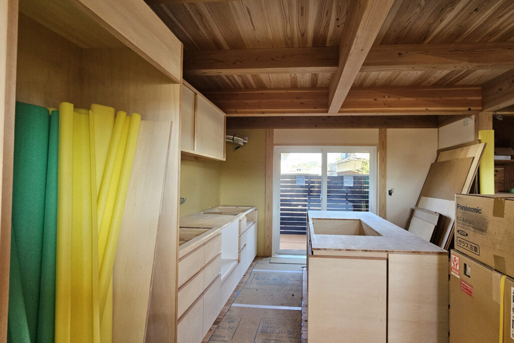 姫路市の木の家　造作キッチン