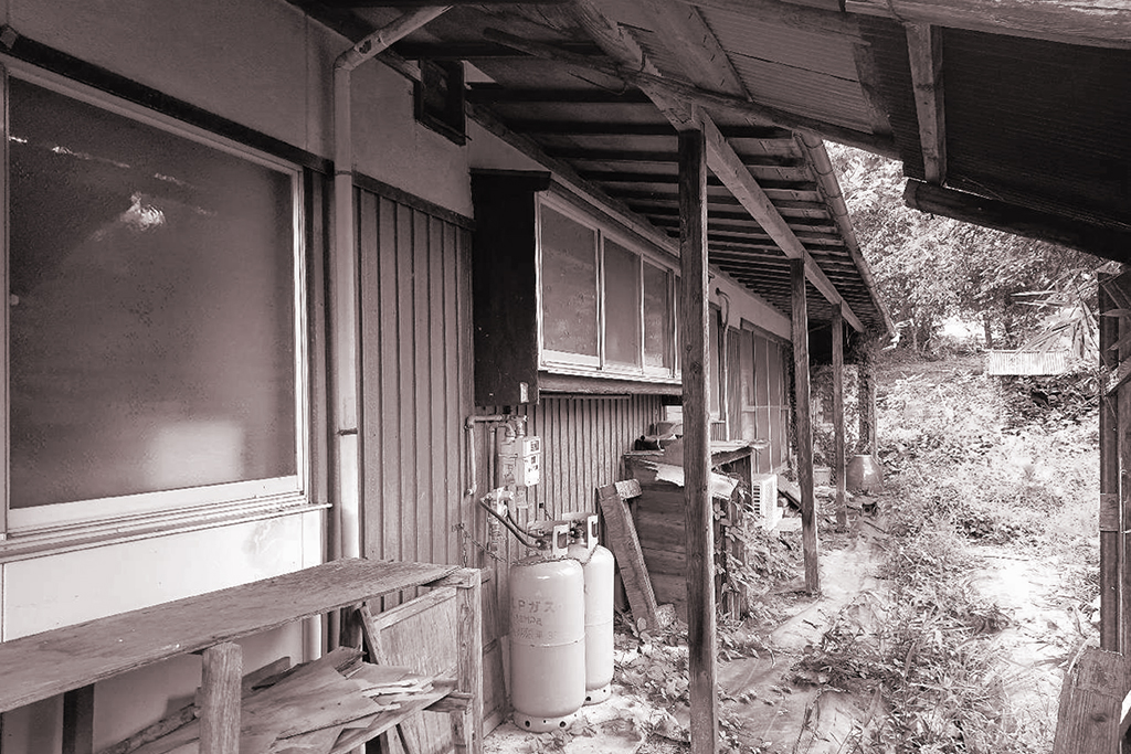 宍粟市の木の家 工事前外観写真