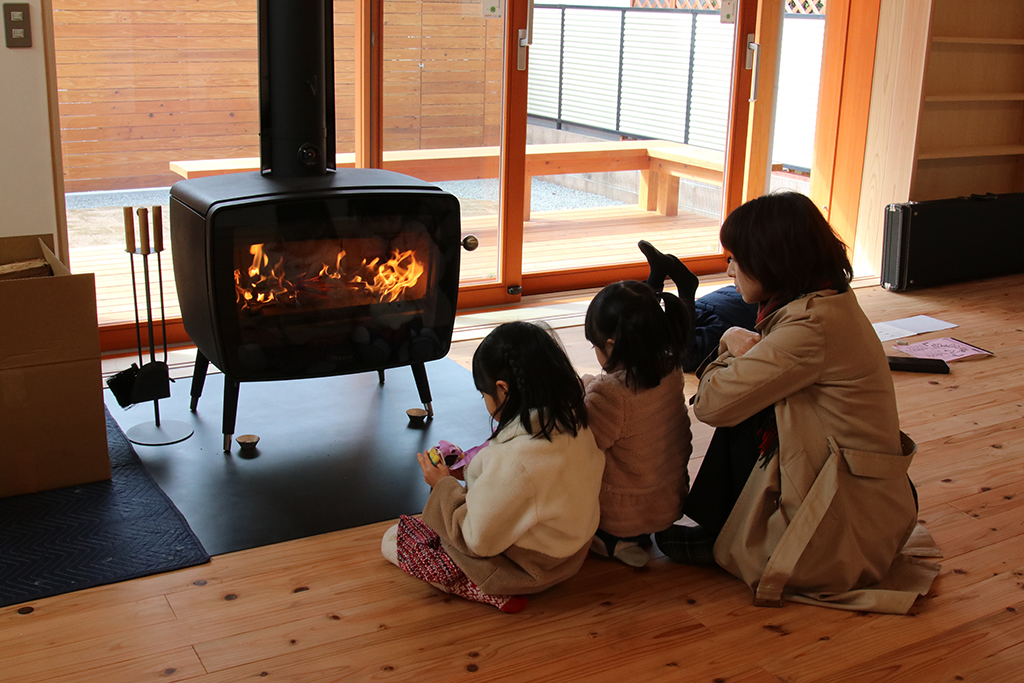 姫路市の木の家　火入式