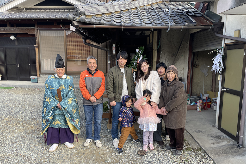 加西市の木の家　解体前お祓い