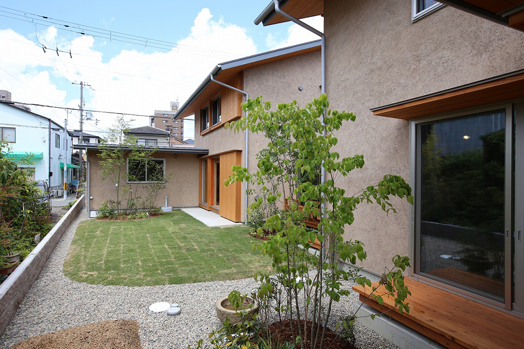 姫路市の木の家 周囲に馴染む落ち着いた雰囲気の外壁