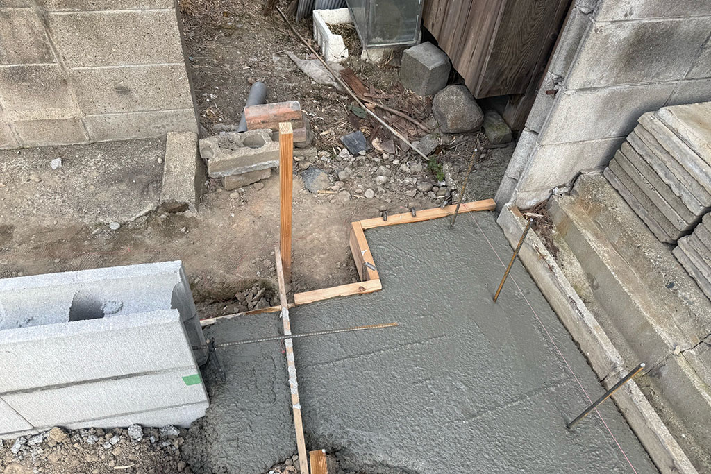姫路市の木の家 外構工事