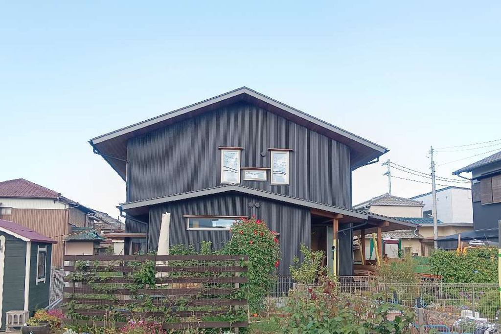 姫路市の木の家 足場解体