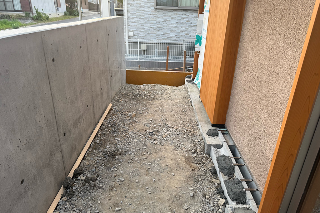 小野市の木の家 外構工事