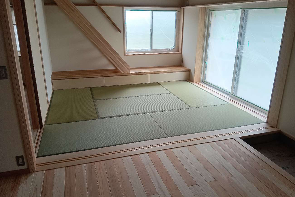 小野市の木の家 養生撤去