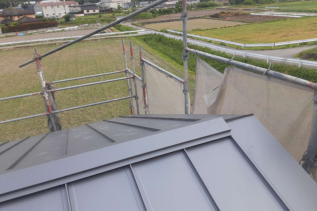 神戸市の木の家 屋根工事