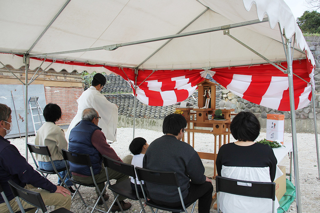 神戸市の木の家 地鎮祭