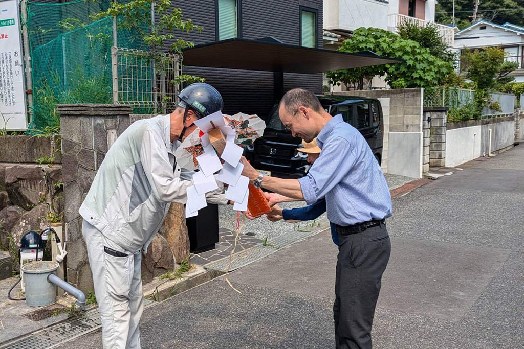 神戸市の木の家 上棟式