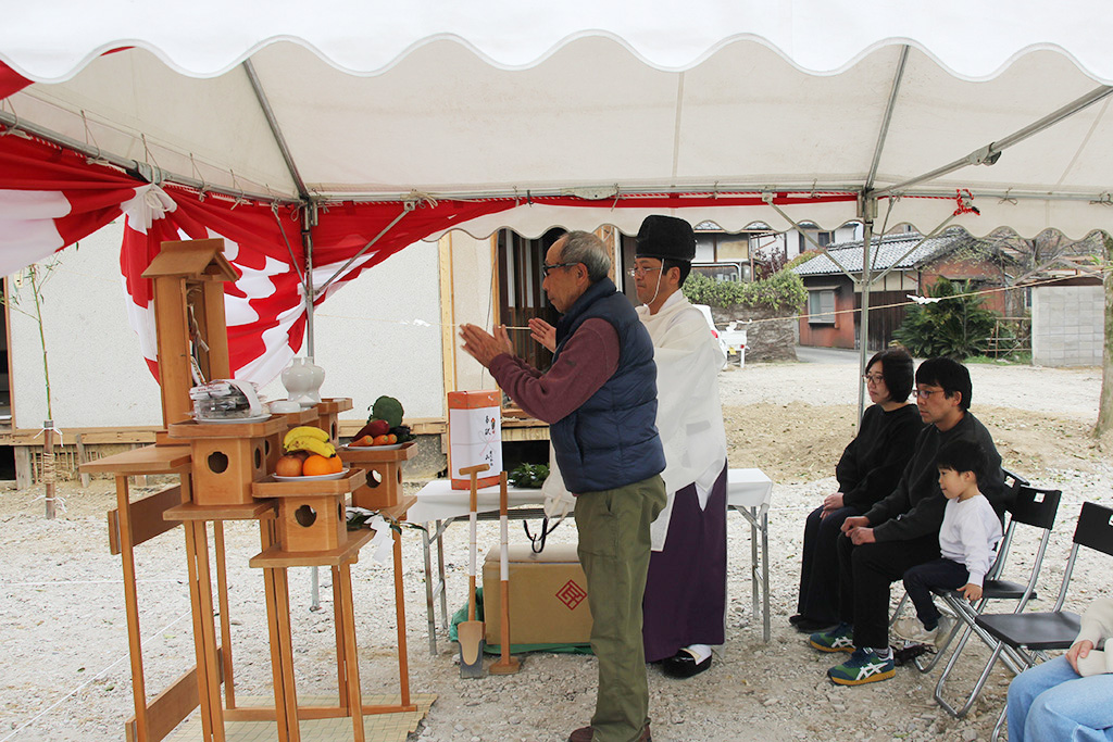 神戸市の木の家 地鎮祭
