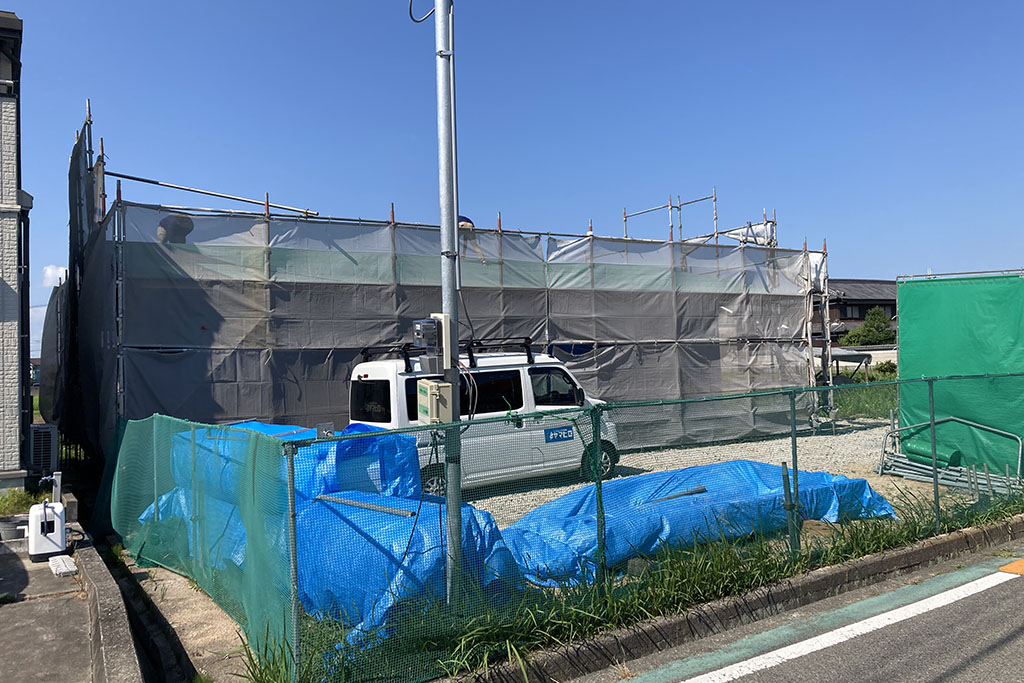 加古郡の木の家　上棟