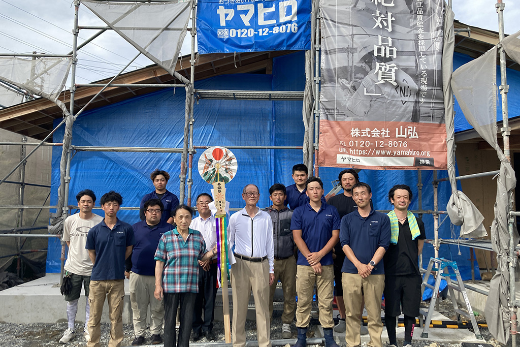 加古川市の木の家　上棟式