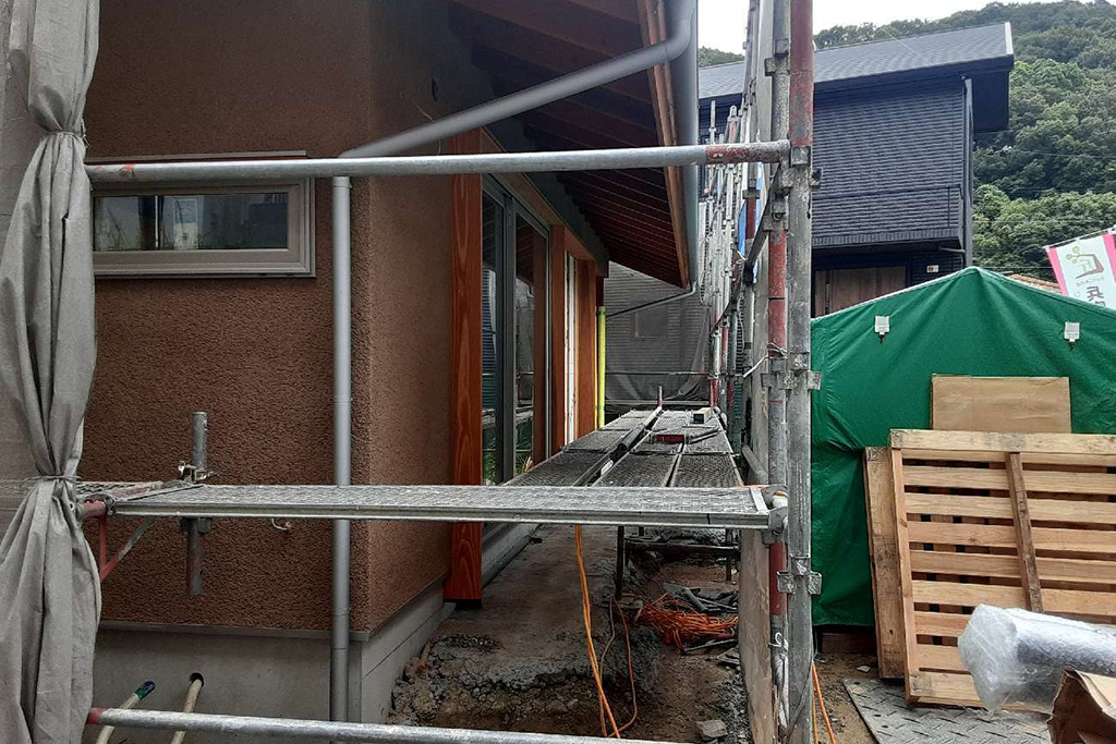 神戸市の木の家　外壁