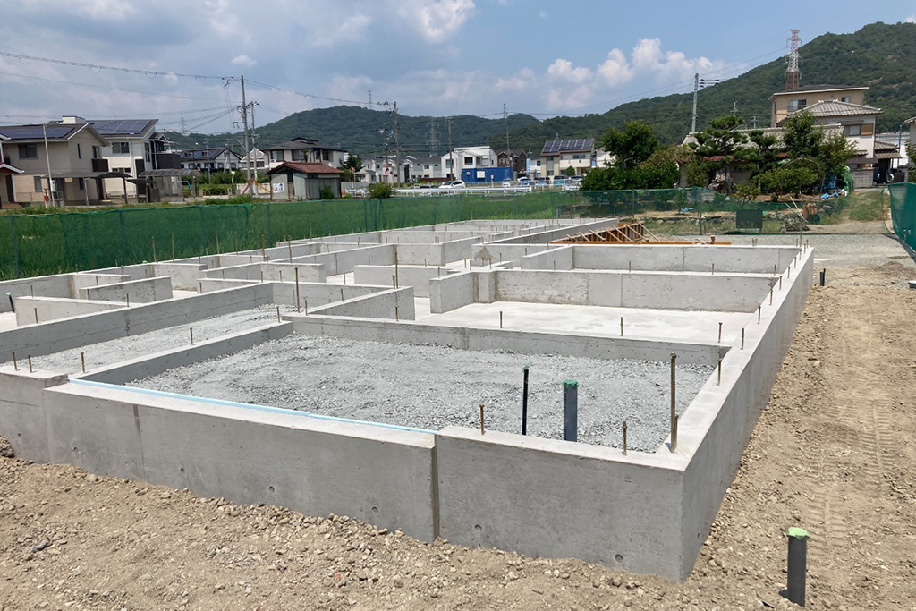 姫路市の木の家 基礎工事
