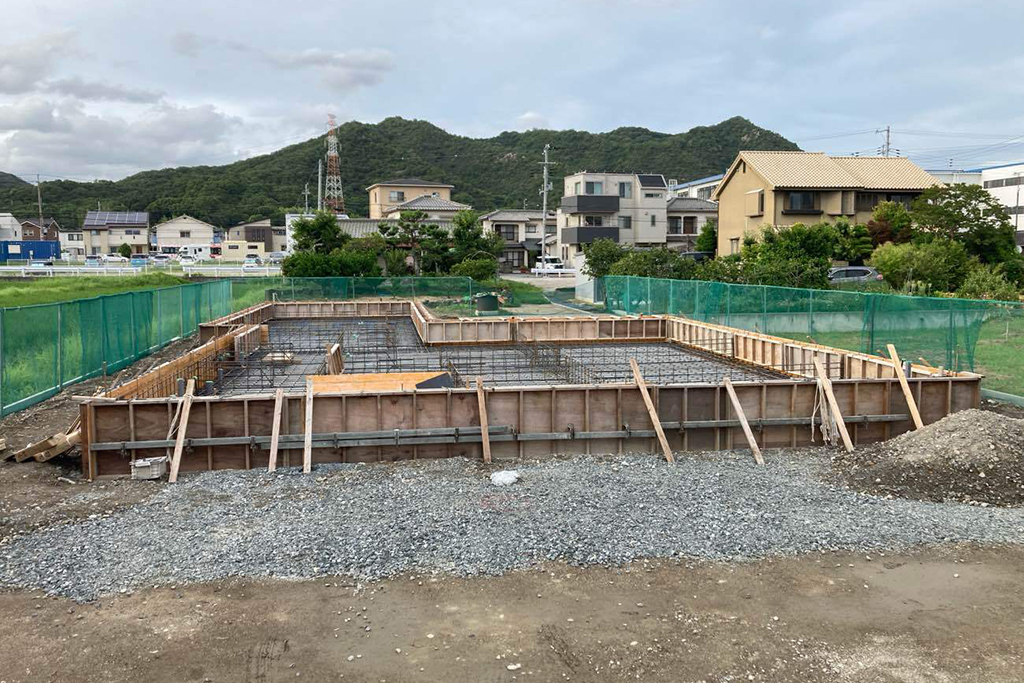 姫路市の木の家 基礎工事
