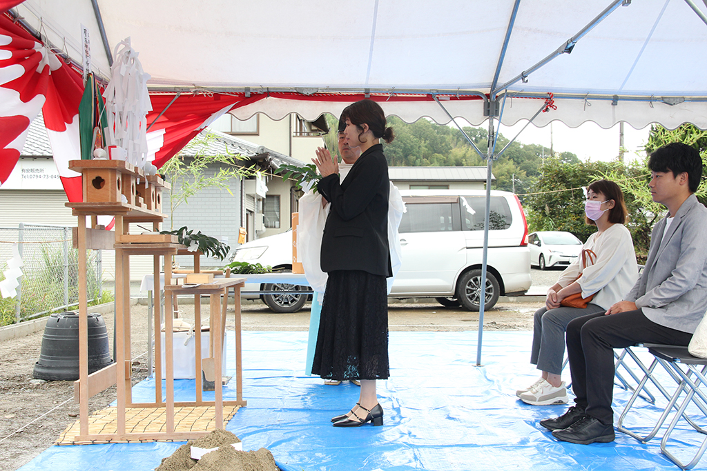 三木市の木の家　地鎮祭