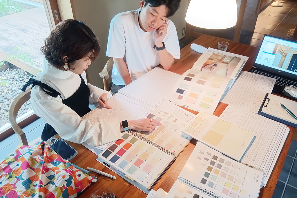 三木市の木の家　図面打ち合わせ
