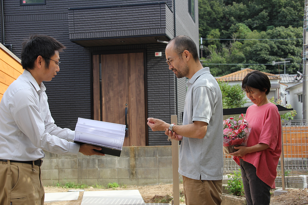 神戸市の木の家 引渡式
