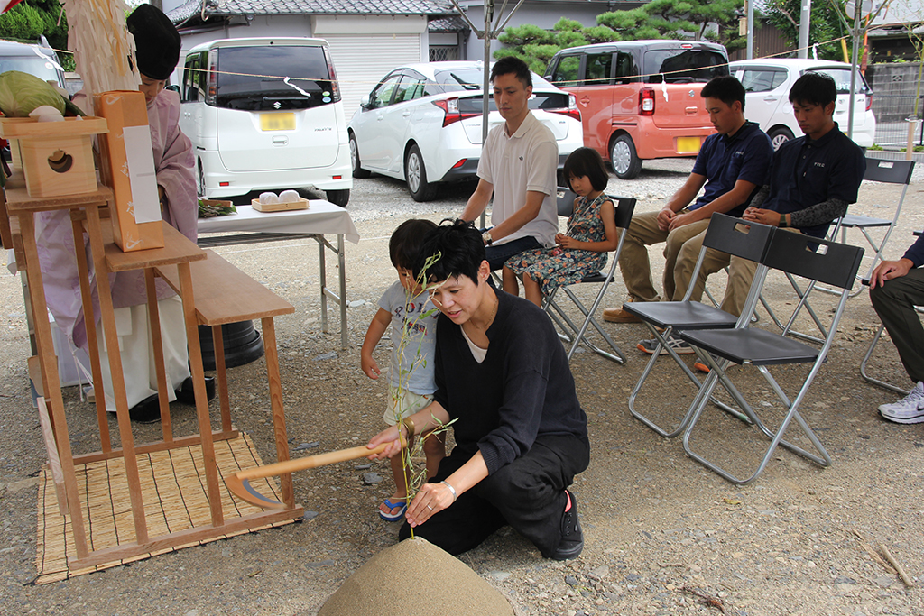 神崎郡の木の家　地鎮祭