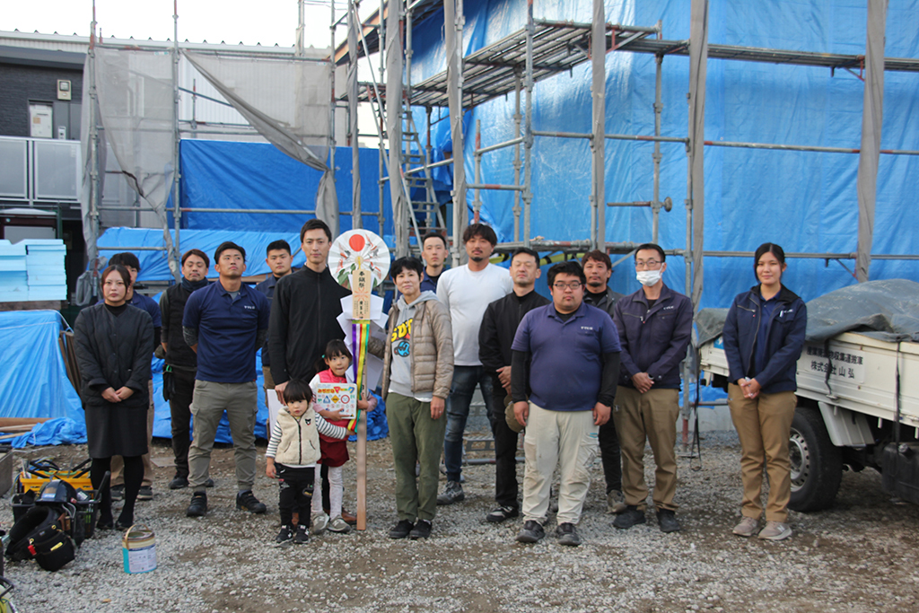 神崎郡の木の家　上棟式