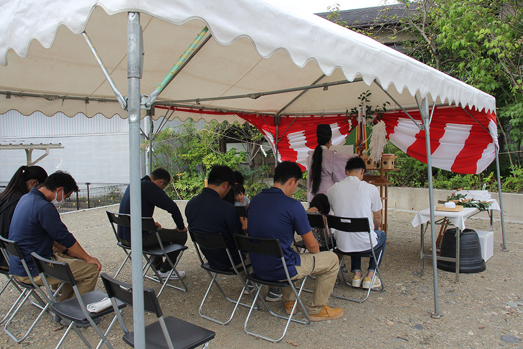 神崎郡の木の家　地鎮祭