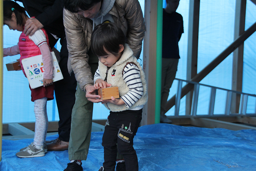 神崎郡の木の家　上棟式