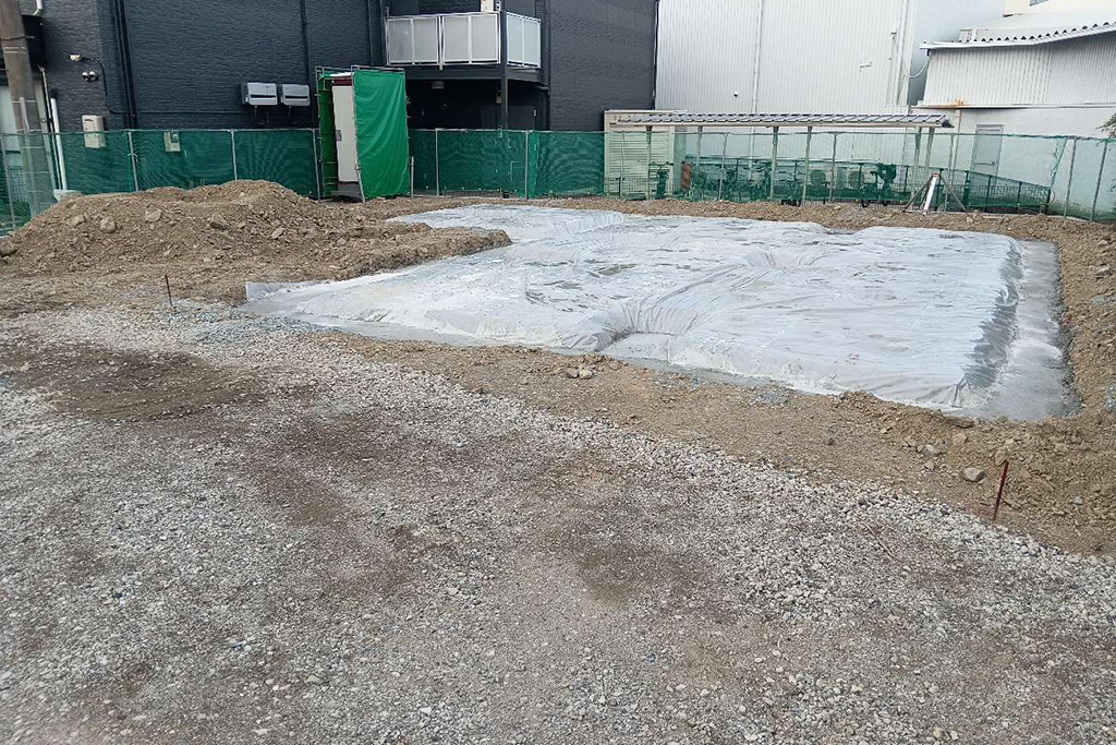 神崎郡の木の家　地業